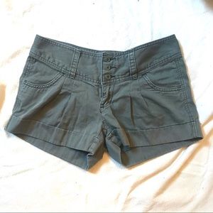 Express Army Green Shorts size 4